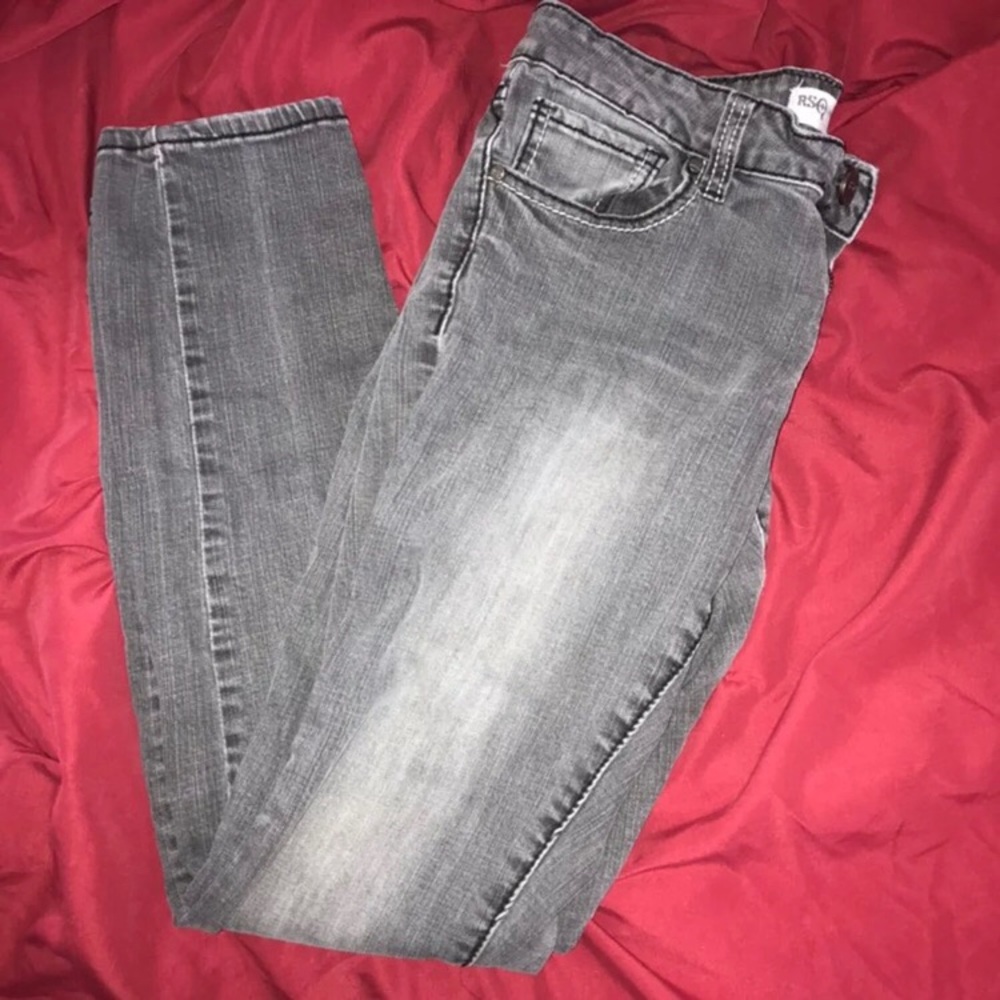 RSQ Black/Dark Grey Ibiza Skinny Jeans